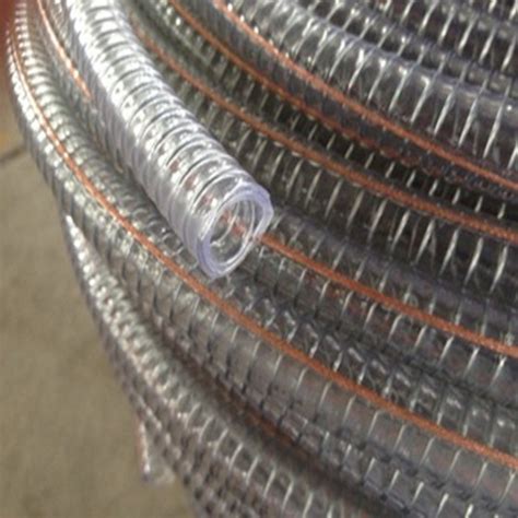 Anti Static Pvc Oil Suction Tube Wire Reinforced Tubing 1′′ To 4