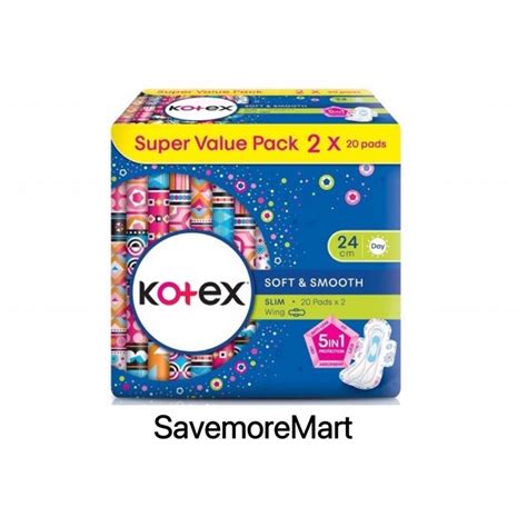 Kotex Soft Smooth Cm Day Slim Wing Value Pack X S Shopee Malaysia