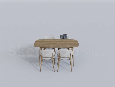 10312 Free Sketchup Dining Table Model Download