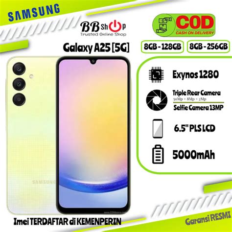 Samsung Galaxy A25 5G 8GB 128GB 8GB256GB Garansi Resmi Sein Samsung