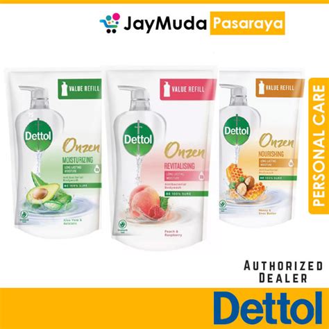 Dettol Onzen Antibacterial Refill Shower Gel Nourishing Revitalising