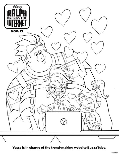 RALPH BREAKS THE INTERNET Coloring Pages and Activities - This Fairy ...