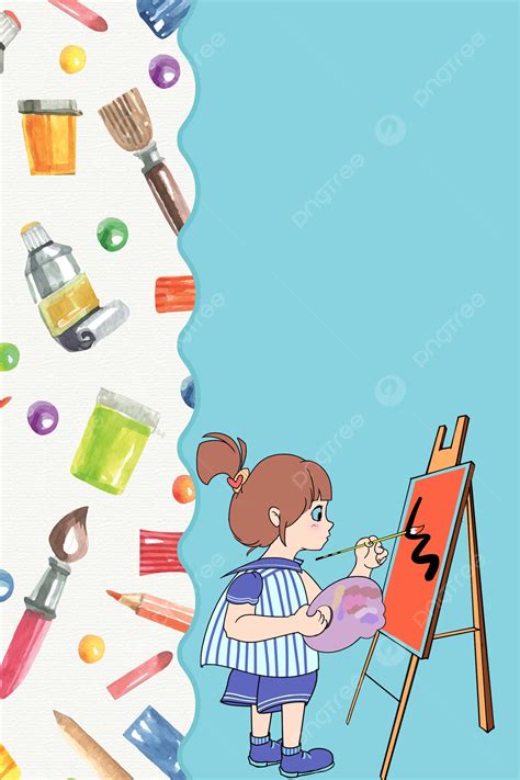 Painting Class Art Class Poster Background Material Wallpaper Image For ...