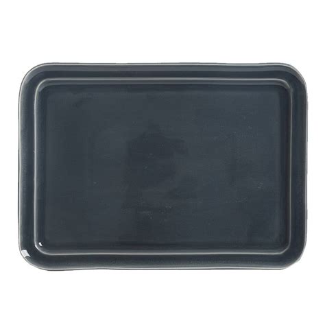 Plat N Martha Stewart Cer Mica Forma Rectangular Azul Esmaltado Walmart