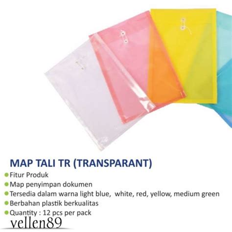 Jual Map Plastik Tali Bening Pcs Di Seller Ashlynn Shop Wanasari