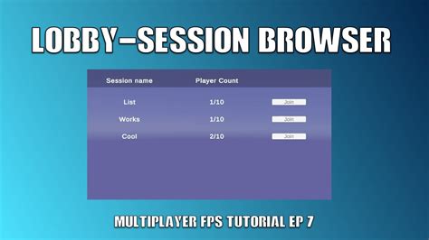 Tutorial Online Multiplayer FPS Unity Photon Fusion EP7 Lobby