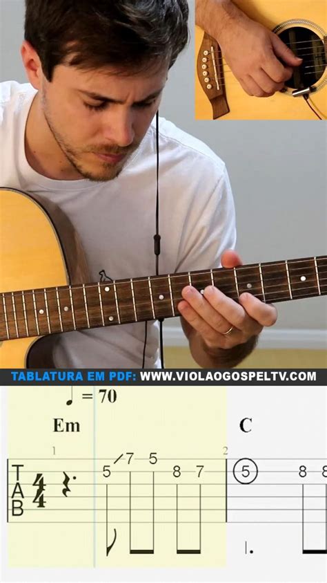 Aprenda como tocar o SOLO da música A ELE A GLÓRIA no Violão PDF