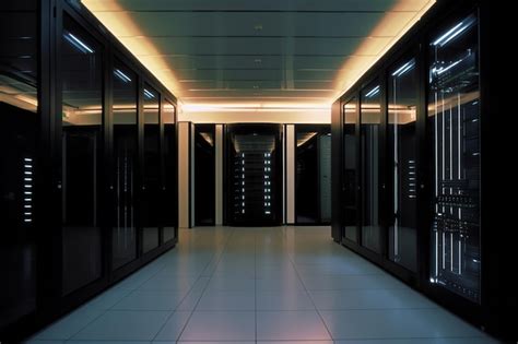 Premium AI Image | Data server room