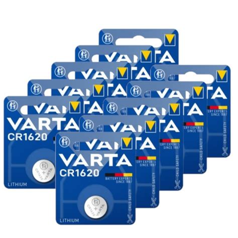 Varta CR1620 3V Lithium Knoopcel Batterij 10 Stuks Varta 123accu Nl