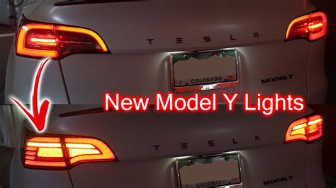 New Tesla Model Y Tail Lights Complete Install Youtube