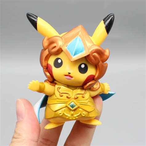 The New Anime PokéMon Gk Figure Pikachu Cos Saint Seiya Scorpio Leo