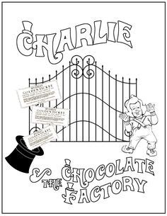 Les 8 Meilleures Images De Coloriages Charlie Et La Chocolaterie