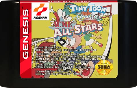 Tiny Toon Adventures Acme All Stars Images Launchbox Games Database