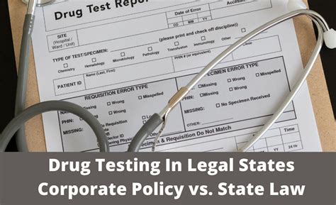 Drug Testing In Legal States Corporate Policy Vs State Law Ath Power