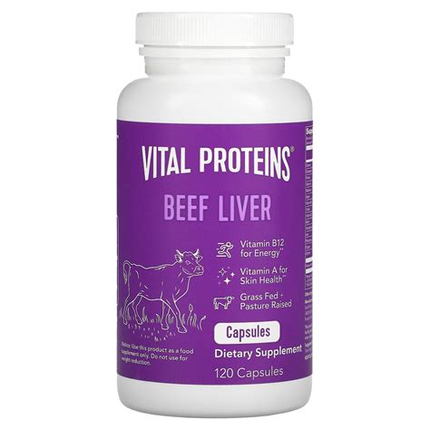 Vital Proteins Beef Liver 120 Capsules Hilife Vitamins