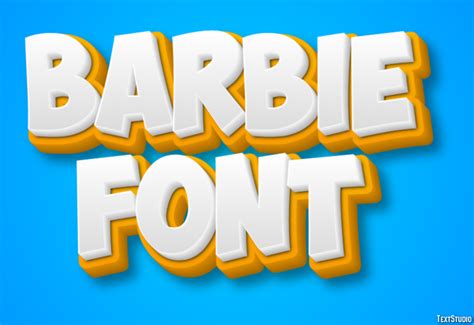 Barbie Font Text Effect and Logo Design Font