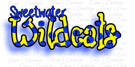 Sweetwater Wildcats Digital Sublimation Design P Ng Etsy