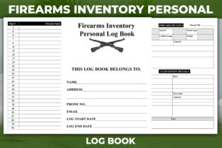 Firearms Inventory Personal Log Book Graphic By Aziz Pod House