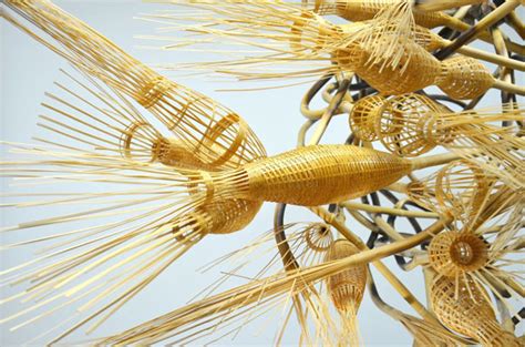 Explosive Bamboo Installations Present Modern Design And Craft Using