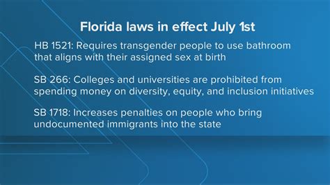 Over 200 New Florida Laws Took Effect July 1