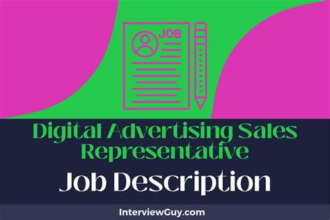 Digital Advertising Sales Representative Job Description Updated For 2025