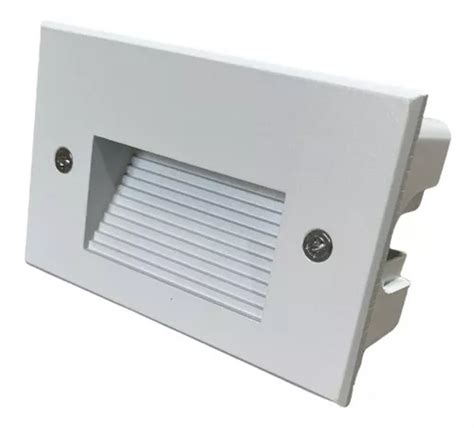 Balizador Embutir Led 3w 3000k 4x2 Escada Parede Muro Delis Cor Da