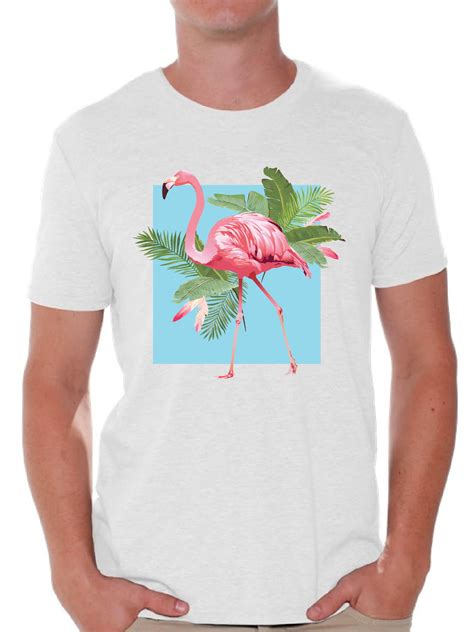 Awkward Styles Punk Flamingo Tshirt For Men Floral Flamingo Shirt