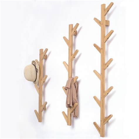 Supply Bamboo Wall Mount Rack For Coat Hat Scarf Wholesale Factory ...