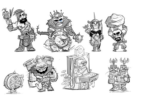 Game art characters design on Behance