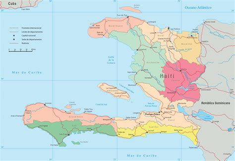 Hait Mapa Haiti Mapa Na Drogowym Znaku Ilustracja Wektor The