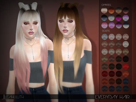 Sims 4 CC S The Best LeahLillith Everyday Hair