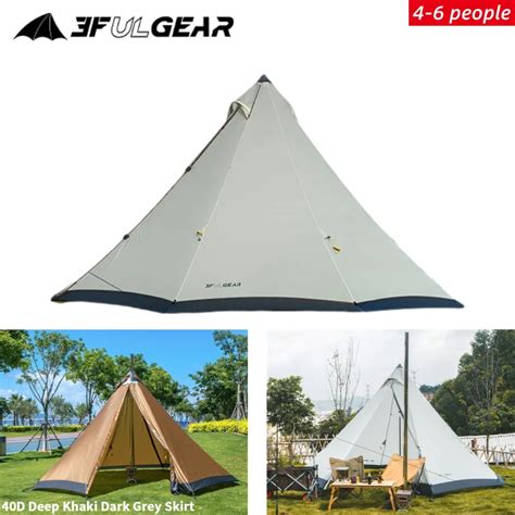 Carpa Tipi De Pir Mide Espacial Grande F Ul Gear Para Personas