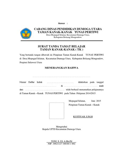 Contoh Ijazah Tk Terbaru 54 Koleksi Gambar