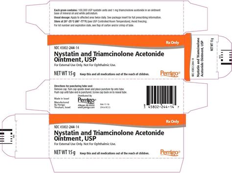 Nystatin And Triamcinolone Ointment Fda Prescribing Information Side