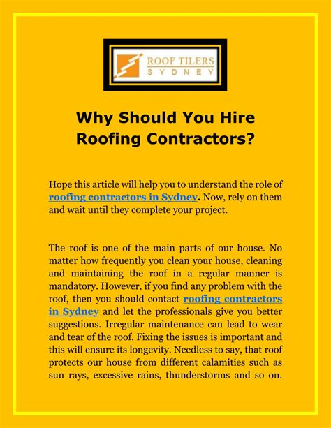 Ppt Why Should You Hire Roofing Contractors Powerpoint Presentation