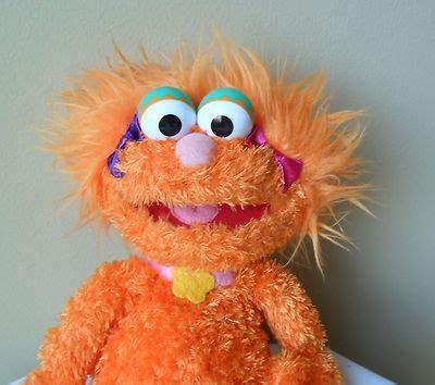 Sesame Place ZOE 2007" Sesame Workplace Sesame Street Orange Plush ...