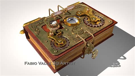 Steampunk Book Fabio Valle Steampunk Book Book Sculpture Steampunk