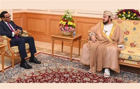 Hh Sayyid Asaad Bids Farewell To Sri Lankan Ambassador The Arabian