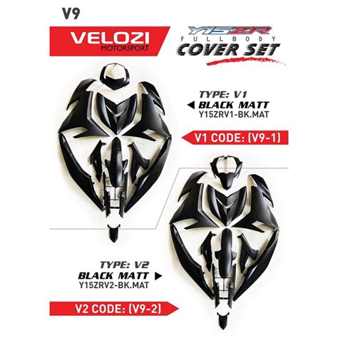 Velozi Yamaha Y Zr V V Y Y Suku Colour Full Body Coverset