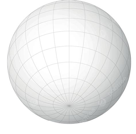 White Globe With Grid Lines 3d Illustration Model Abstract Globe Vector