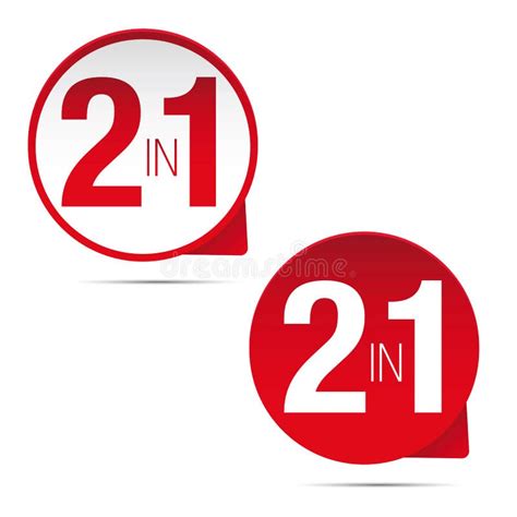 Two In One Sign Stock Vector Illustration Of Icon Vector 117750677