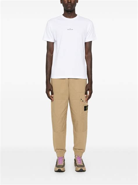 Stone Island Compass Badge Track Pants Neutrals FARFETCH