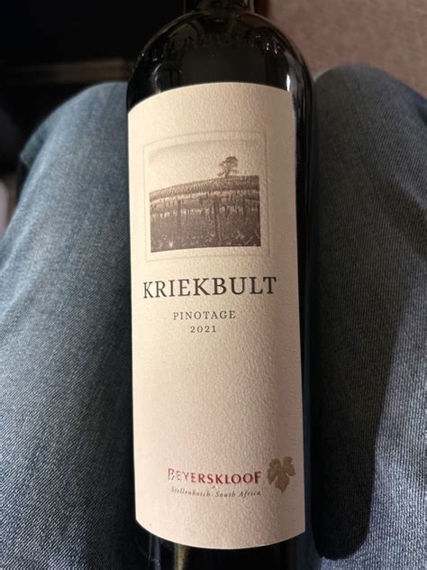 Beyerskloof Pinotage Kriekbult South Africa Coastal Region