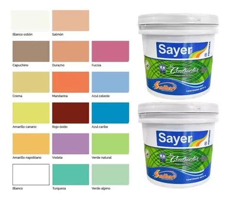 Pintura Vinilica Sayer Contractor Mate Litros Galones