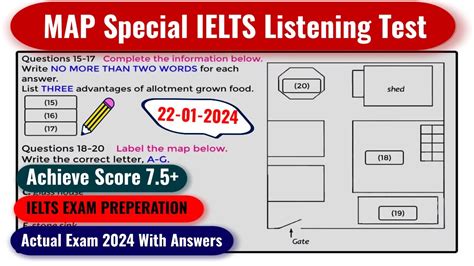 Map Special Ielts Exam Listening Test With Answers