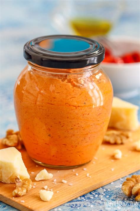 Roasted Red Pepper Pesto Recipe Happy Foods Tube