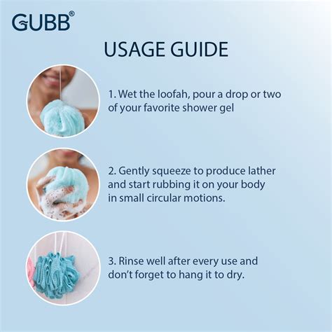 Gubb Lux Bath Sponge Loofah Soft Fluffy With Multiple Layers Of