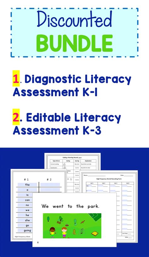 Reading Assessment Bundle Diagnostic And Editable Benchmark Literacy Assessment Reading