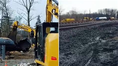 Cleanup gets underway at site of Ohio train derailment | News | Independent TV