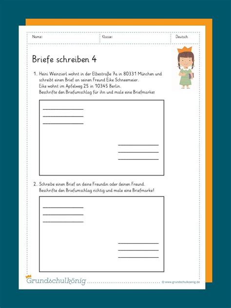 Briefe Schreiben Briefe Schreiben Brief Schreiben Grundschule Briefe